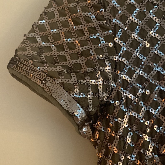 Aqua - belted sequin gown - Picture 6 of 10